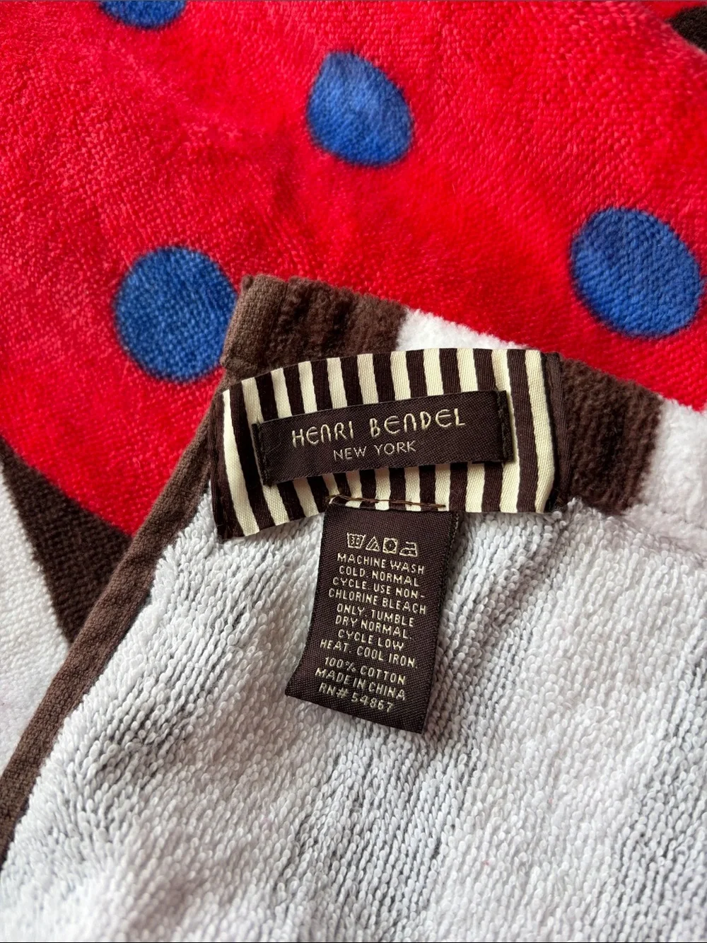 Craig & Karl X Henri Bendel Striped Large Beach Towel